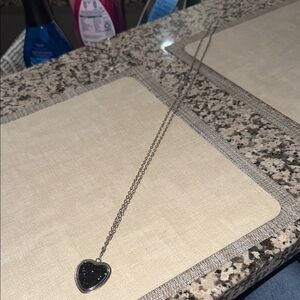 Elegant Silver Heart Pendant Necklace